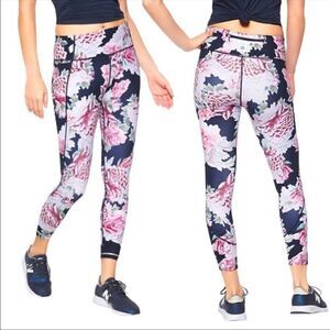 Athleta Run Free Garden Party Floral 7/8 Tight Yoga Pant Leggings! 🌸